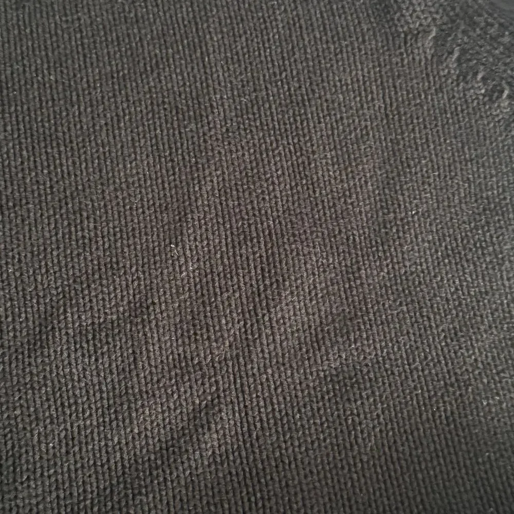 Vintage J Crew Roll Neck Sweater Oarsman Fisherman Cotton Knit Pullover 2X Black